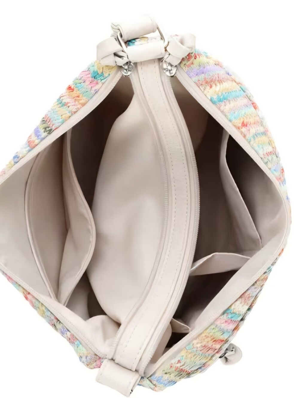 Bueno Of California Straw Top Zip Shoulderbag and Crossbody - Picture 3 of 7